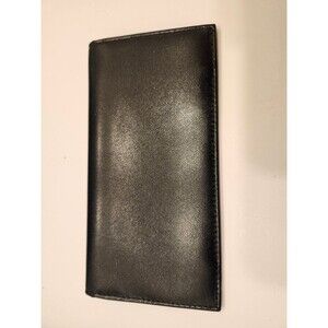 Boots'n Bags Men's Black Leather Long Wallet Multiple Card Slots